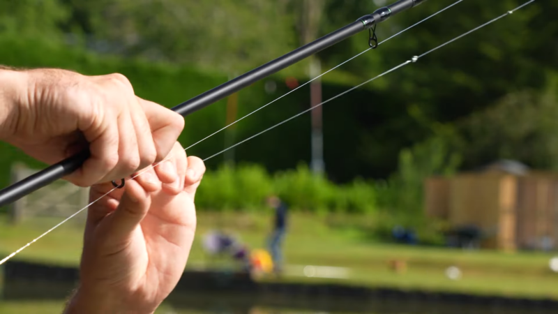 Close-Up of A Fishing Line