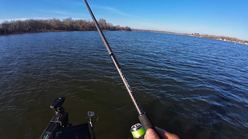 Bass fishing at the Lake Fork, Texas