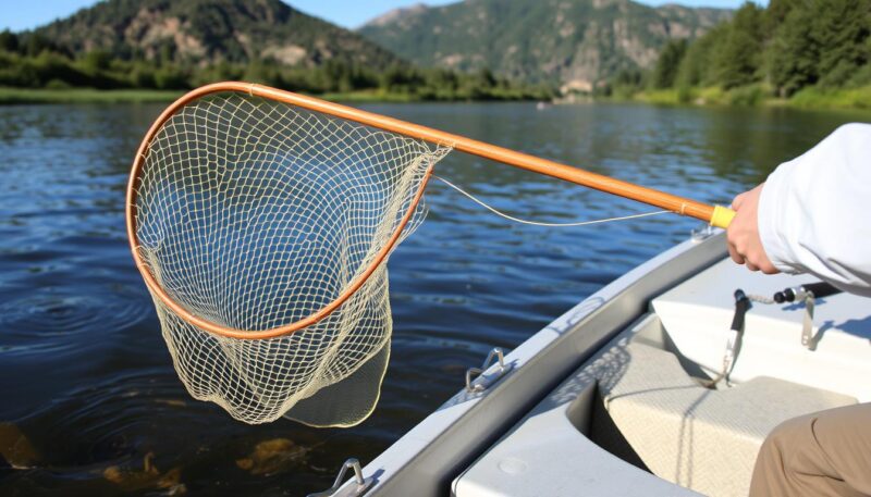 long handle fly fishing nets